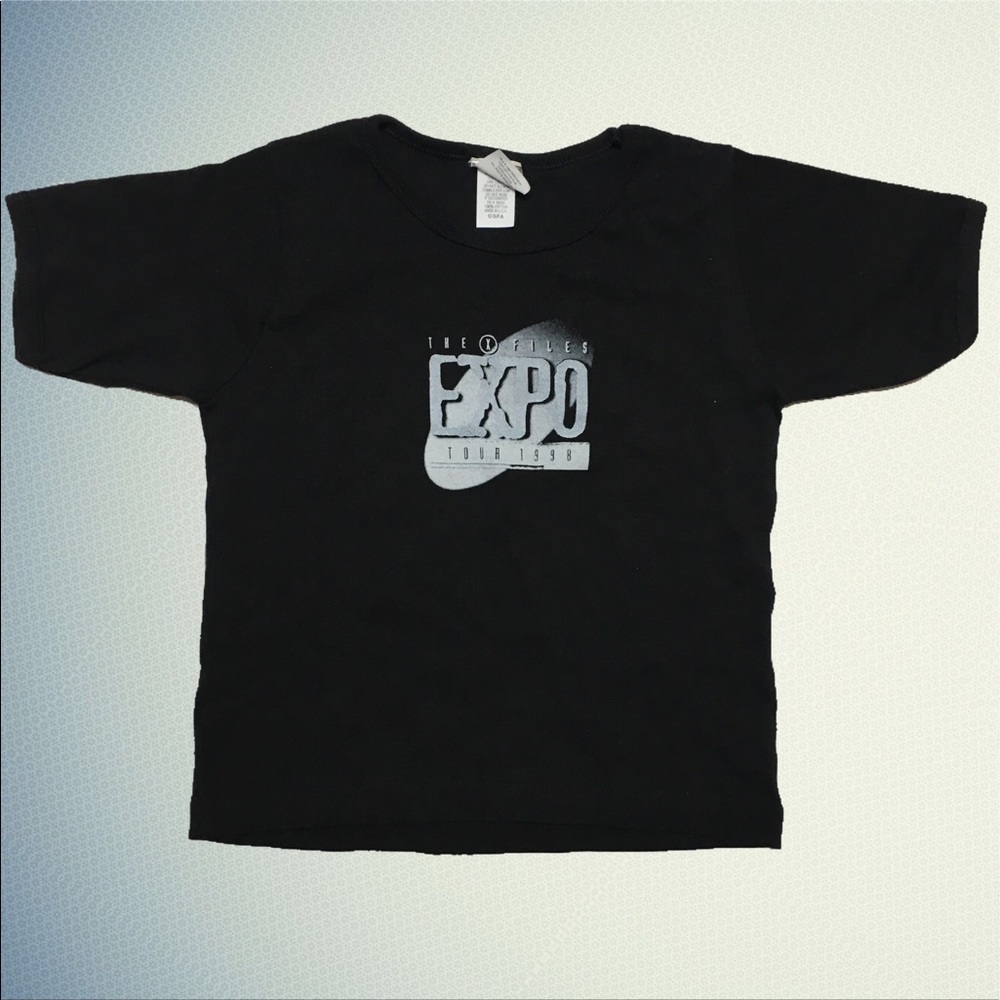 X Files Vintage 90s Tour Black Shirt OSFA